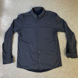 Lululemon Mens Long Sleeve Button Down Navy Size Medium